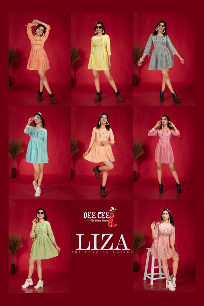 Liza By Deecee Short Designer Kurtis Catalog